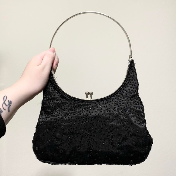 Vintage Handbags - Vintage Y2K 90s beaded evening mini bag